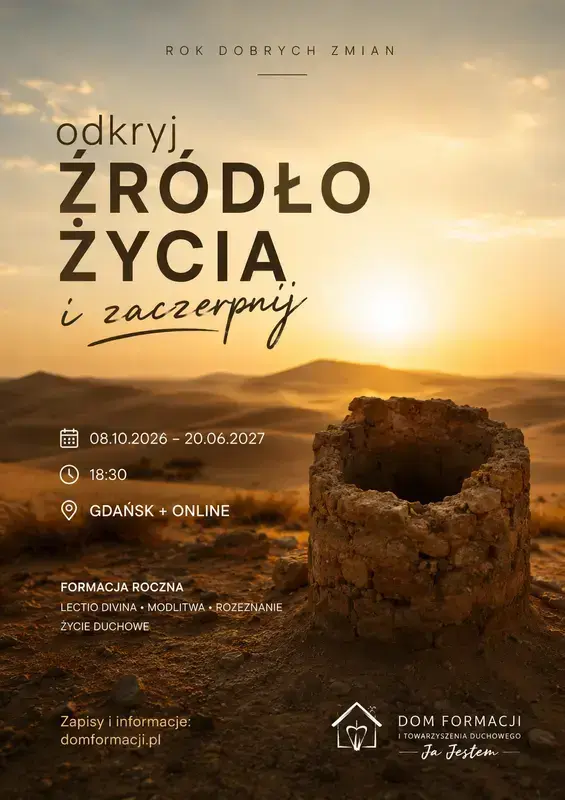 Formacja roczna „Odkryj Źródło Życia i zaczerpnij” – ONLINE