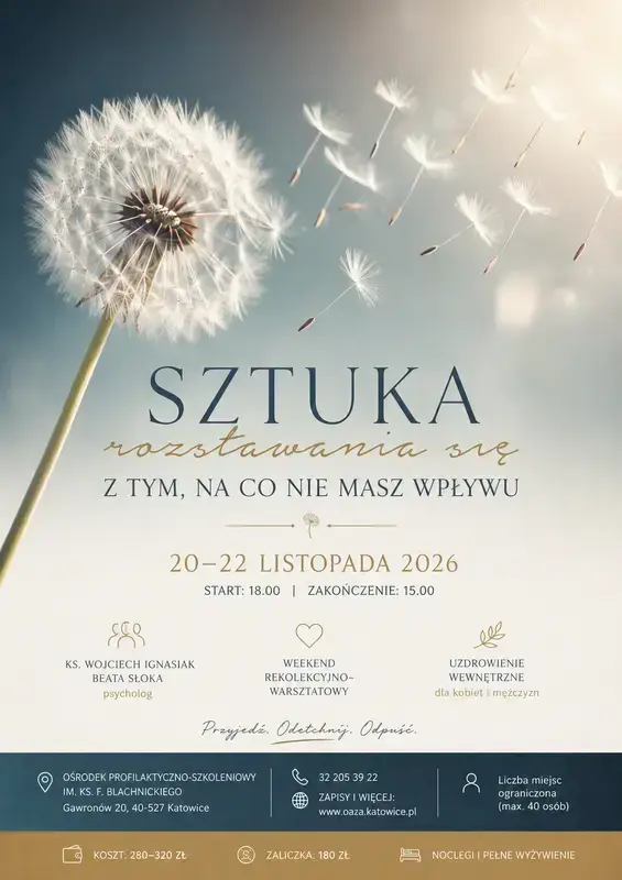 Sztuka rozstawania się z tym, na co nie masz wpływu