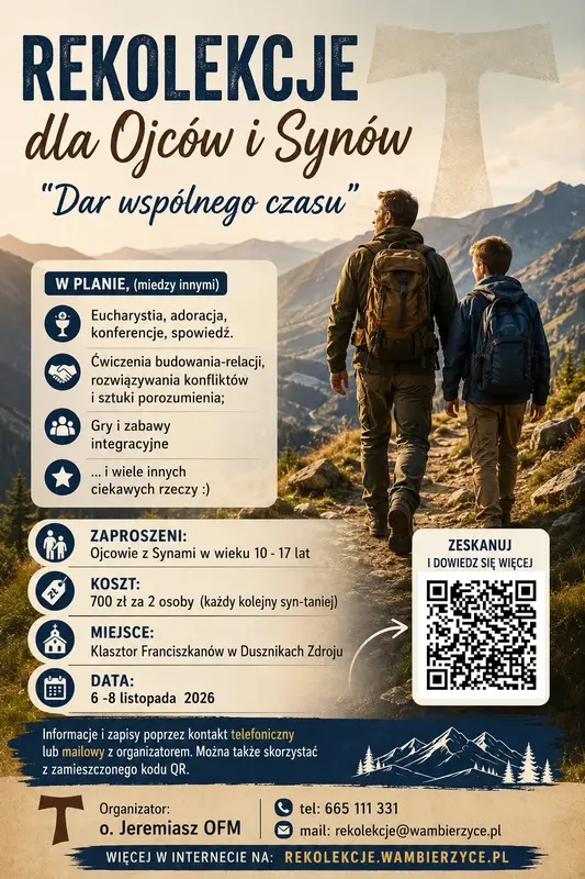 Rekolekcje dla Ojców i Synów - Dar wspólnego czasu